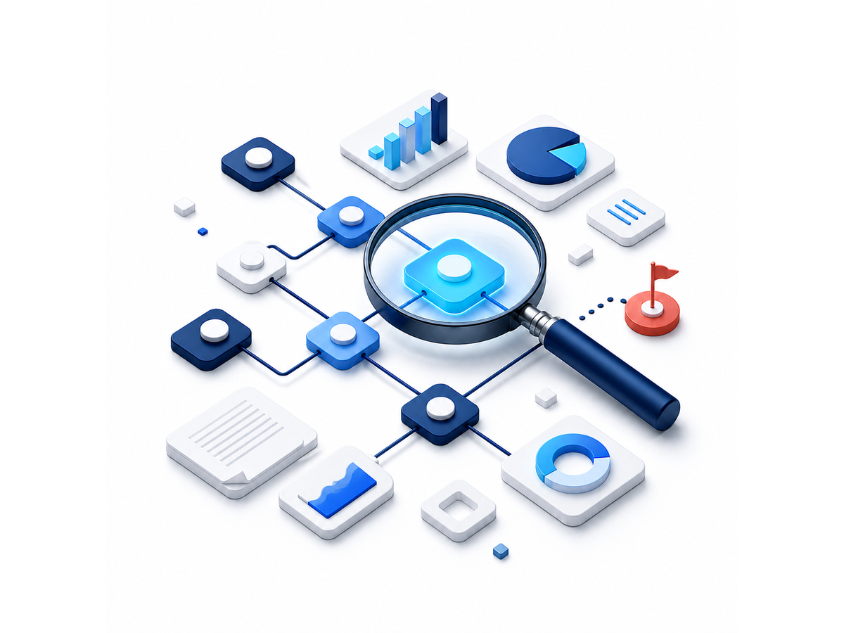 Symbolische Analyse von KI-Potenzialen in Unternehmensprozessen